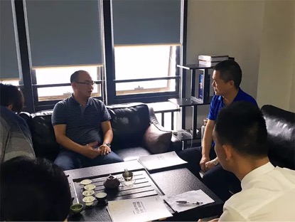 欢迎佛山天安智慧园区运营有限公司朱总来访淘电梅花桩